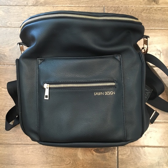 Fawn Design Handbags - Black Fawn Design Diaper Bag